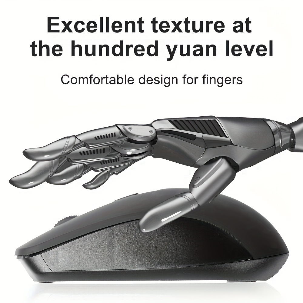   wireless mouse multi   2 4g 3g 4g 5g   anti slip   for   use optical precision portable for laptop desktop no battery included black plastic material details 0