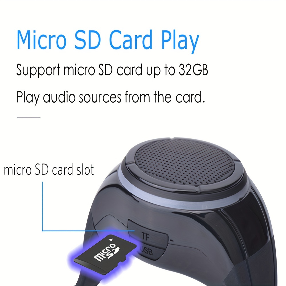   wearable portable wireless speaker watch x10 clip on speaker little speaker mini speaker water resistant portable speaker mp3 player built in mic for hands free clear call speakerphone and music tws details 5