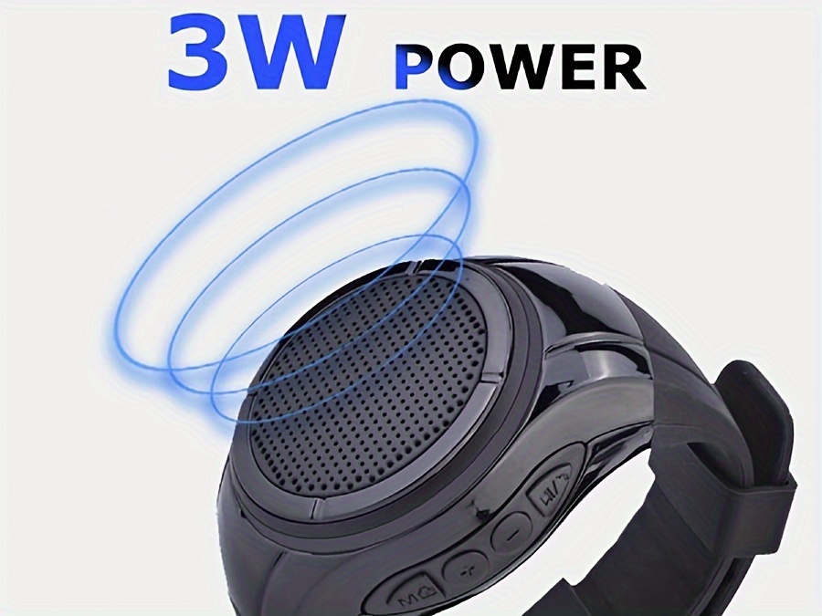   wearable portable wireless speaker watch x10 clip on speaker little speaker mini speaker water resistant portable speaker mp3 player built in mic for hands free clear call speakerphone and music tws details 6