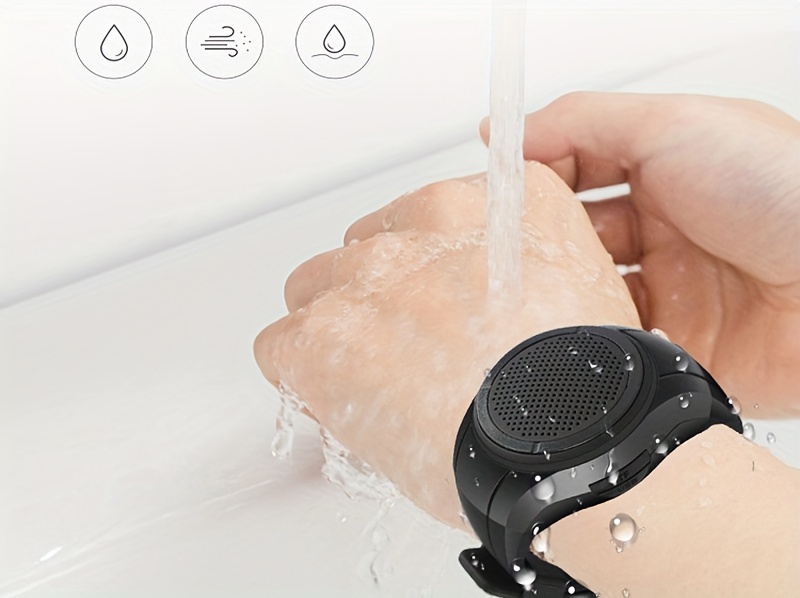   wearable portable wireless speaker watch x10 clip on speaker little speaker mini speaker water resistant portable speaker mp3 player built in mic for hands free clear call speakerphone and music tws details 8