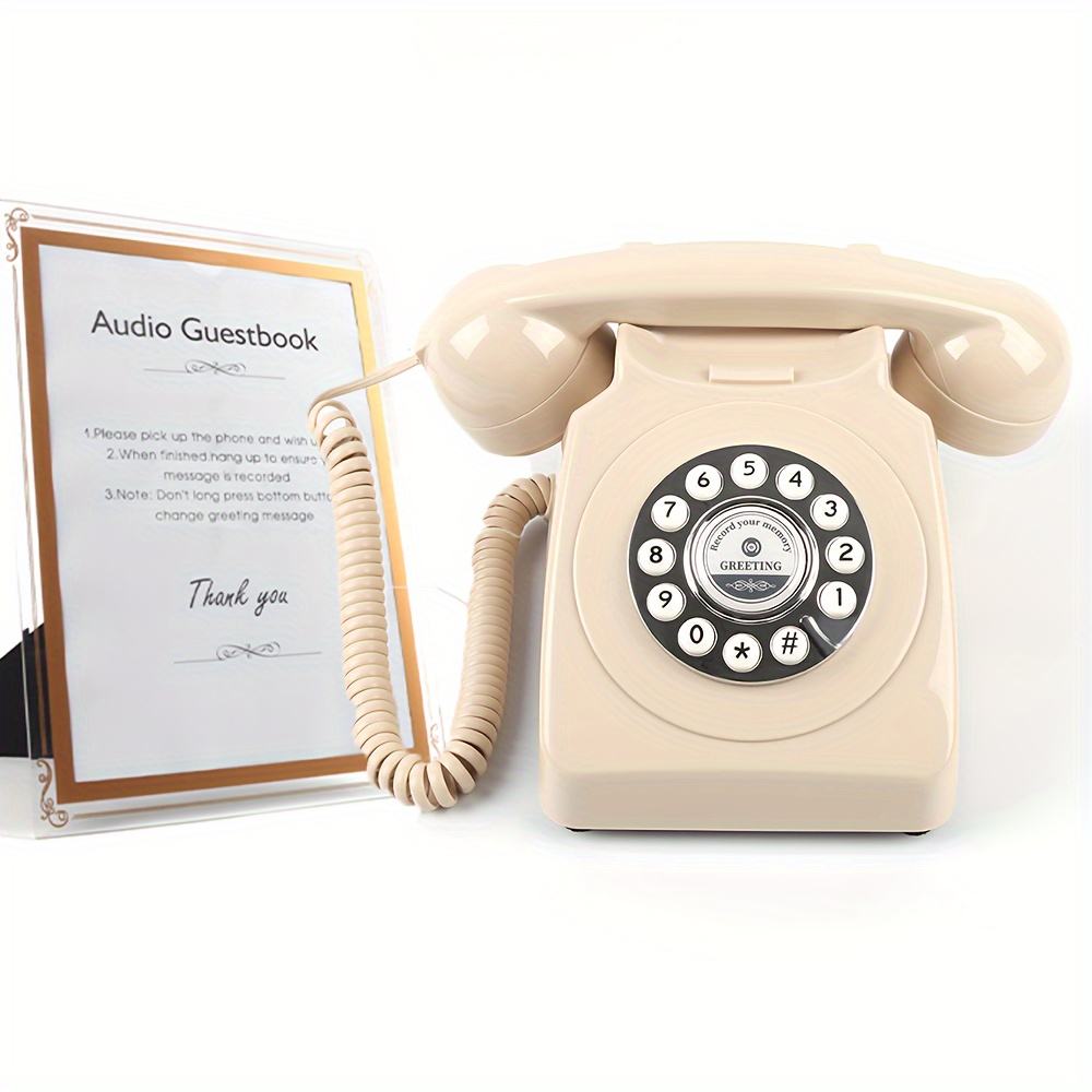 audio guestbook telephone wedding phone   a message for party   audio message book recoding wedding phone audio record phone audio record book phone audio guest book telephone diy original guestbook phone details 0