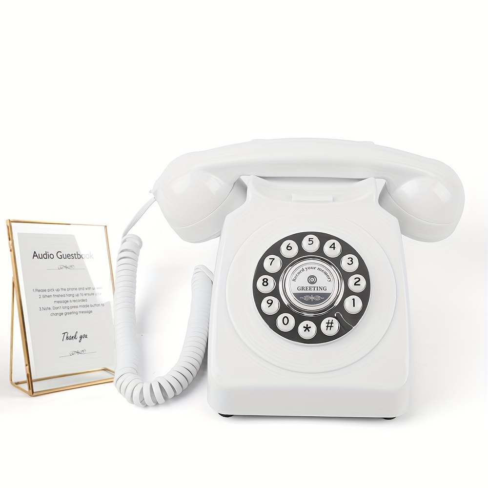 audio guestbook telephone wedding phone   a message for party   audio message book recoding wedding phone audio record phone audio record book phone audio guest book telephone diy original guestbook phone details 1
