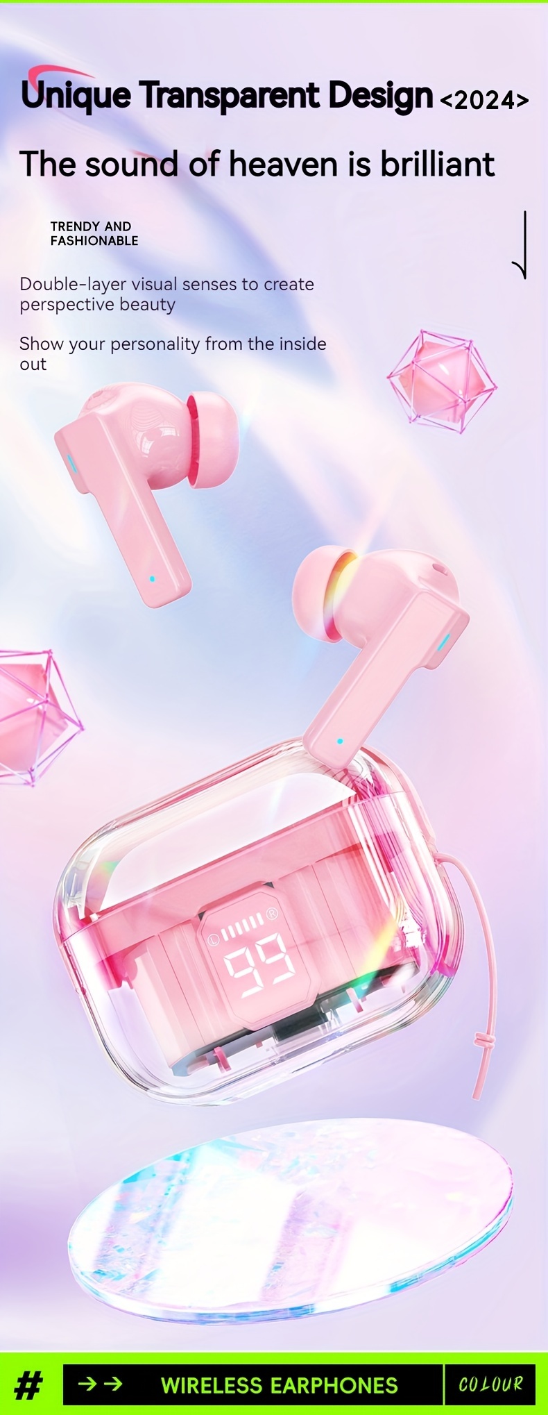 2024 new wireless earphones with long   noise cancellation and led display   size details 6