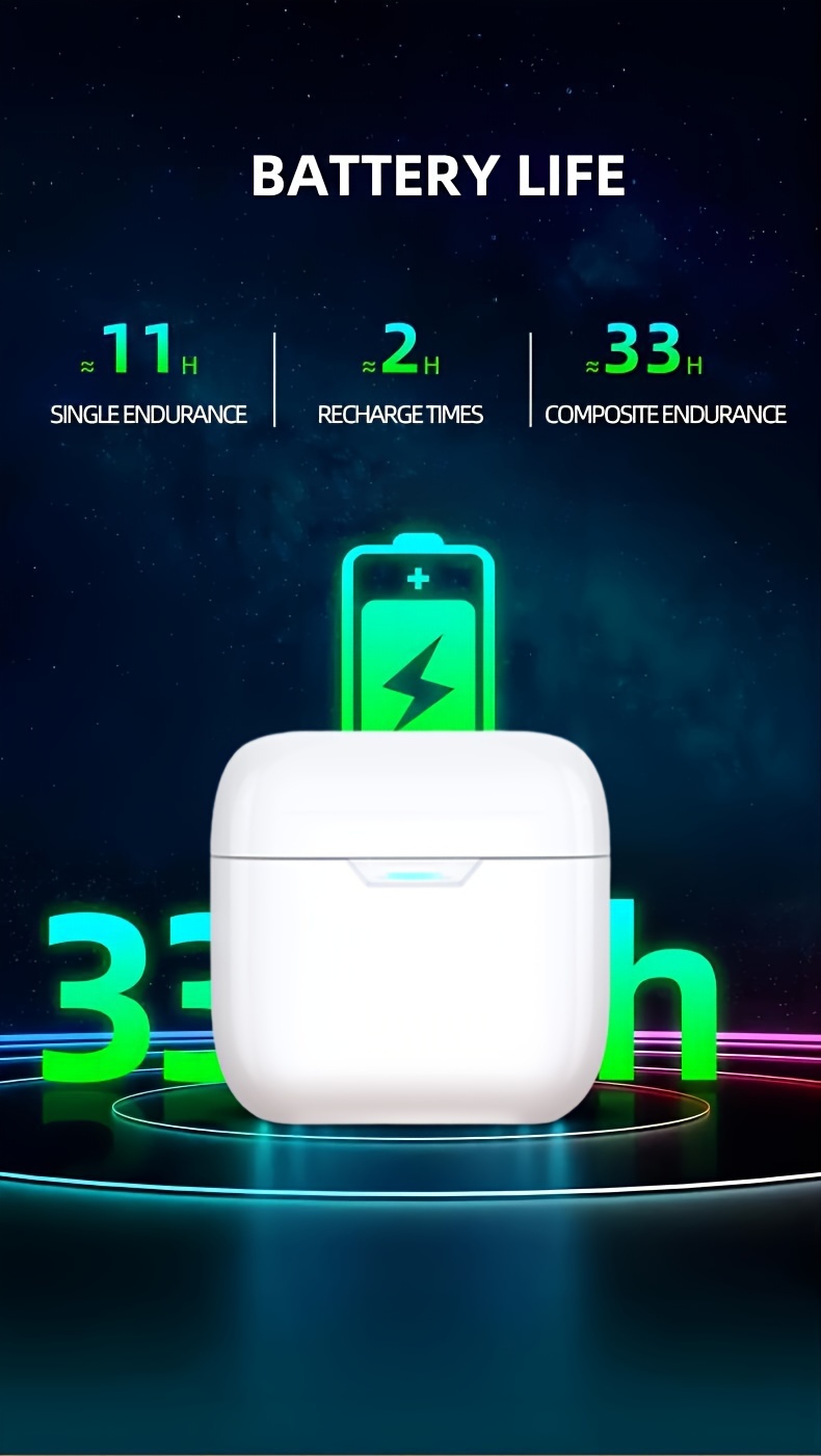 wireless earphone wireless 5 3 headphones long time   stereo wireless in ear headphones for iphone and android in ear headphones gaming   headset ear microphone details 0