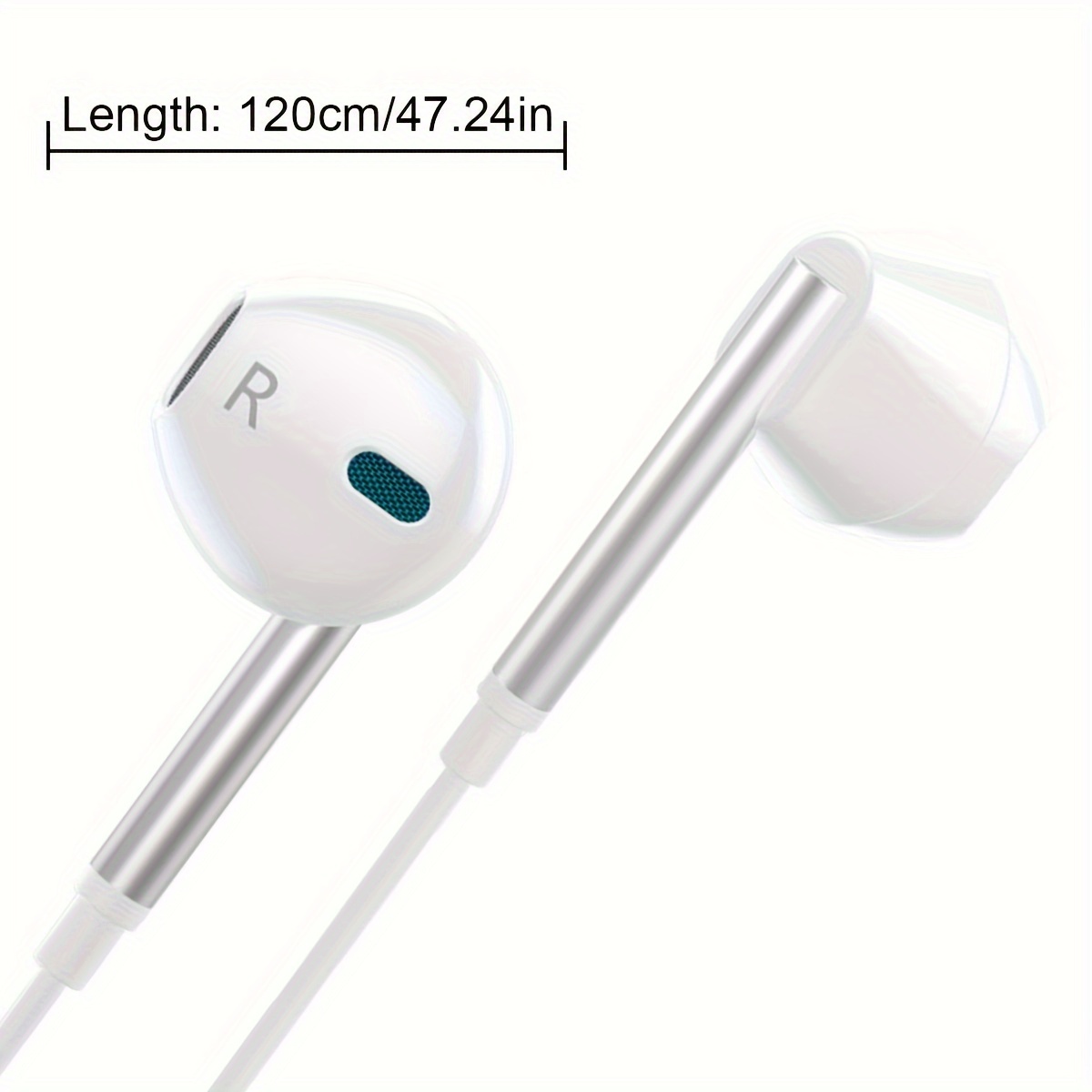 3 5mm wired headphones noise isolating earphones in ear earphones with microphone details 2