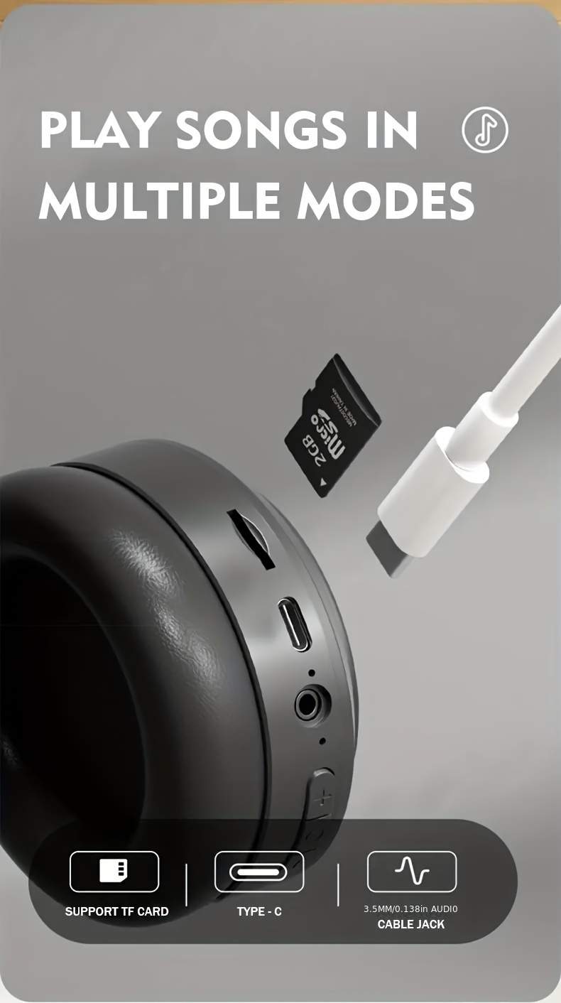 ear   wireless earphones folding soundproof metal earphones game low latency hifi call wireless earphones foldable portable passive   online courses   wheel cotton v5 3 hifi heavy bass long   long standby high   level covered ear wireless headset details 3